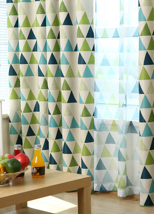 Geometric Pattern Curtain