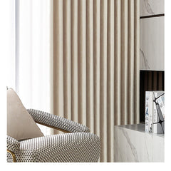Rideau Beige Doré Elegant