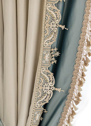 Rideau Luxe Bleu et Blanc