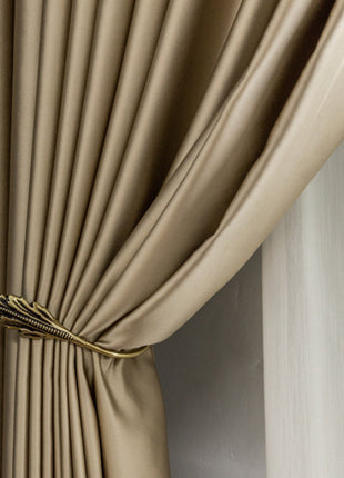 Rideau Occultant Beige Doré