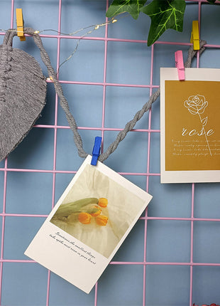 Attache Rideau Corde. Une feuille suspendue à une corde à linge, ajoutant une touche naturelle à l'espace.