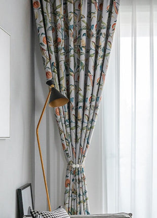 Double Rideaux Fleuris