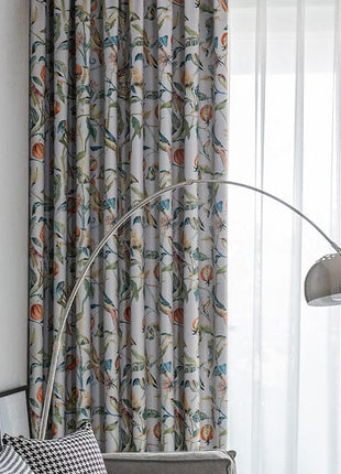 Double Rideaux Fleuris