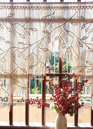 Petit Rideau Macramé </br> (L100cm x H100cm)