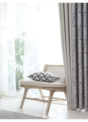 Rideau Beige Clair a Motifs