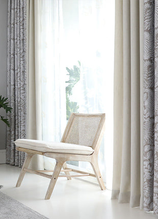 Rideau Beige Clair a Motifs