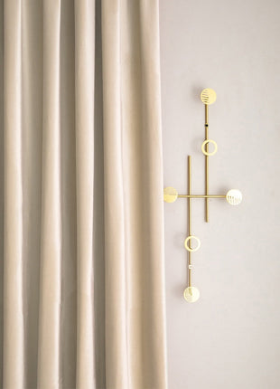 Rideau Beige Velours