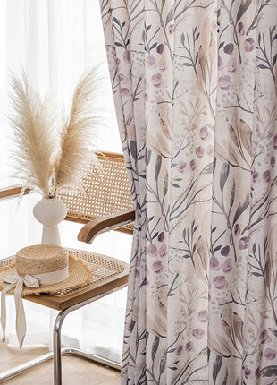 Rideau Blanc Motifs Provençaux