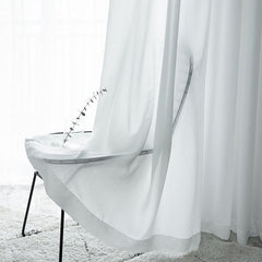 Rideau Blanc Voilage