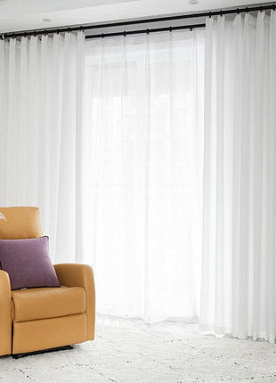 Rideau Blanc Voilage