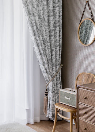 Rideau Blanc et Noir