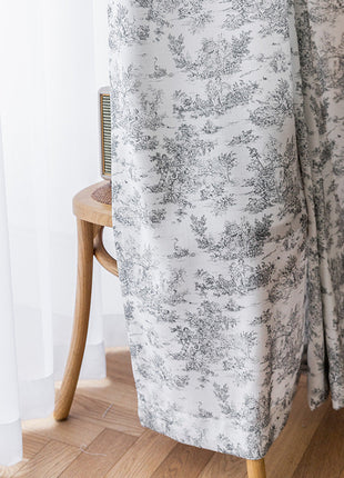 Rideau Blanc et Noir