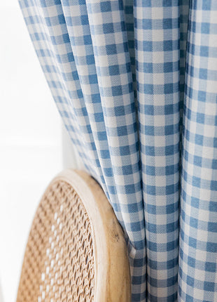 Rideau Bleu Blanc a Carreaux