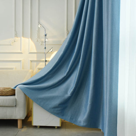 Blue Blackout Curtain