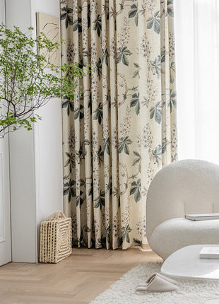 Rideau Elegant a Feuilles