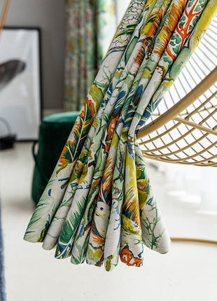 Rideau Feuilles Tropicales