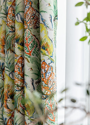 Rideau Feuilles Tropicales