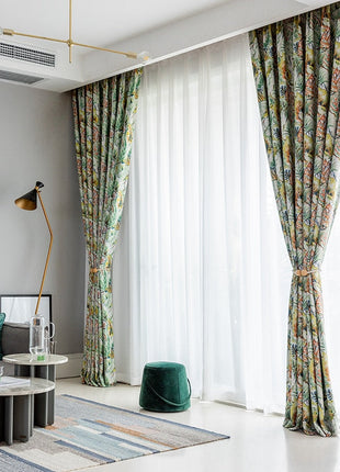 Rideau Feuilles Tropicales