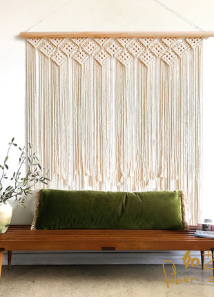 Rideau Fil Macramé </br> (L115cm x H100cm)
