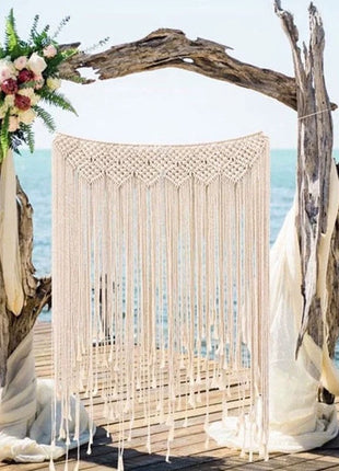 Rideau Fil Macramé </br> (L115cm x H100cm)
