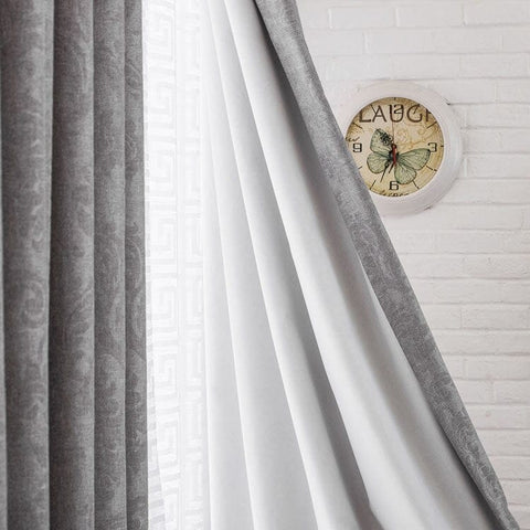 Gray Curtain Pattern