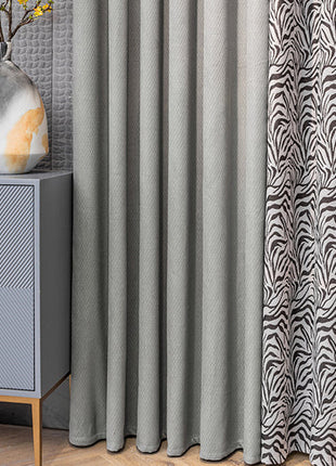 Rideau Gris Motif Zebre