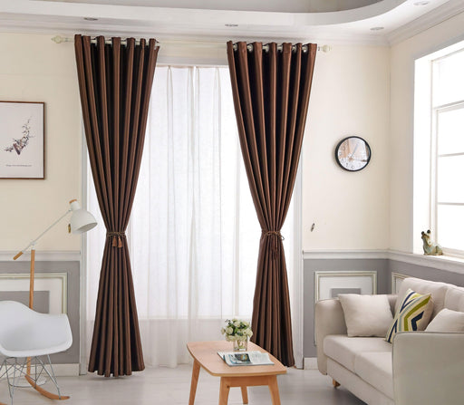 Rideau Marron Doré