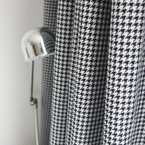 Modern Black and White Curtain 