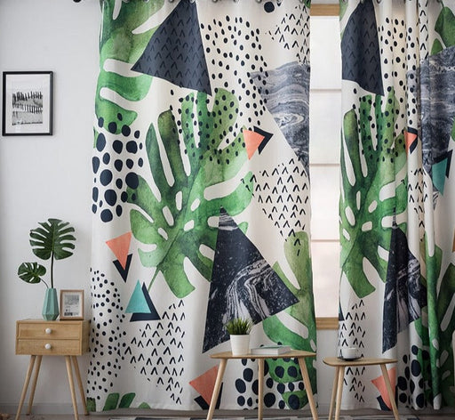 Rideau Occultant Motif Feuille