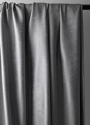 Rideau Occultant Velours (Gris)