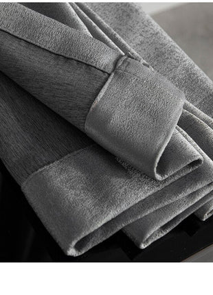 Rideau Occultant Velours (Gris)