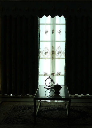 Rideau Romantique Fleuri