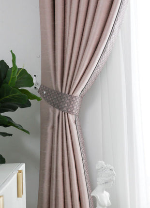 Rideau Rose Brillant Moderne