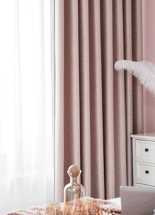 Rideau Rose Brillant Moderne