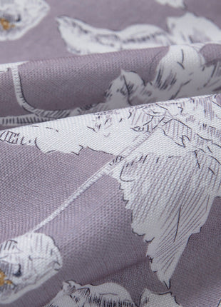 Rideau Rose Fleur Blanche