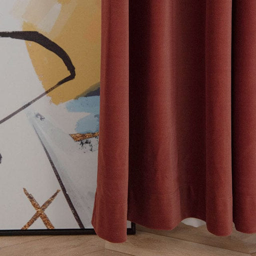 Rideau Salon Rouge et Gris