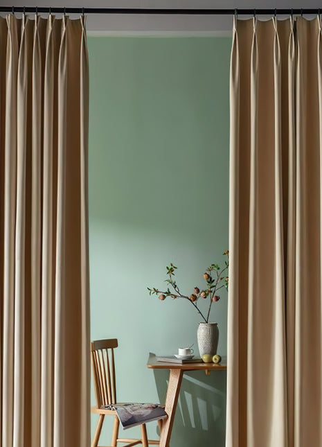 Rideau Velours Beige