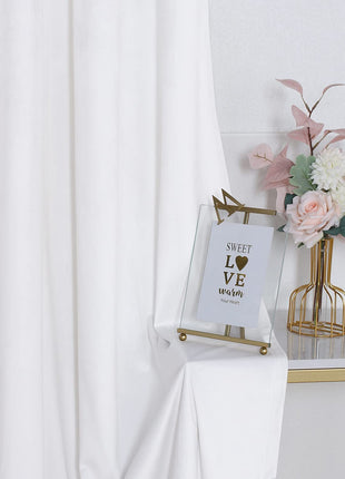 Rideau Velours Blanc