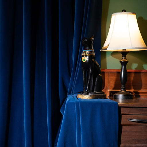 Rideau Velours Bleu