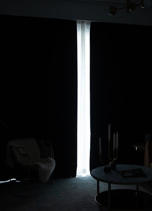 Rideau Velours Noir