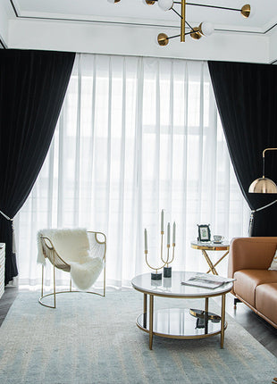 Rideau Velours Noir
