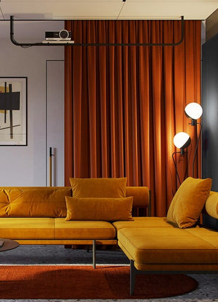 Rideau Velours Orange
