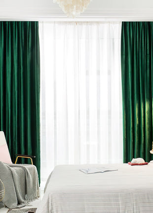 Rideau Velours Vert