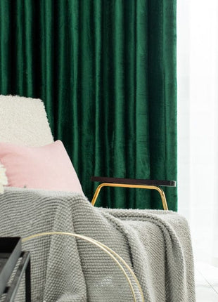 Rideau Velours Vert