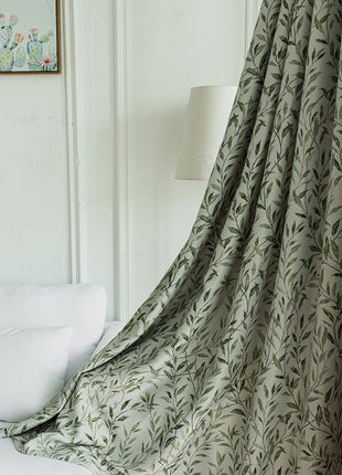 Rideau Vert Provencal Feuilles