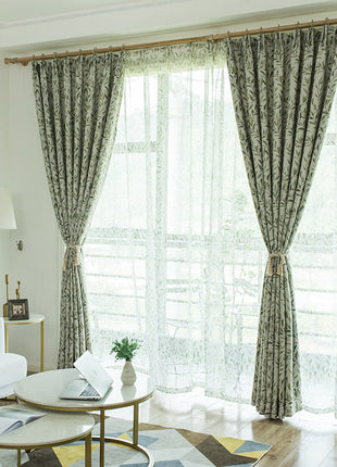 Rideau Vert Provencal Feuilles