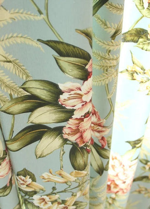 Rideau Vert Vintage Fleuri