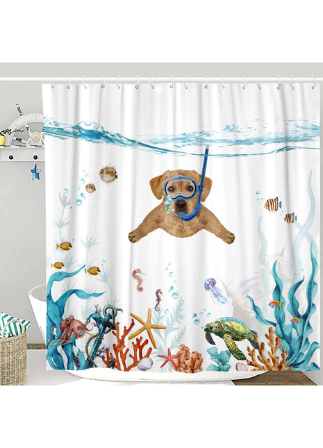 Rideau de Douche Chien (L180cm x H200cm)