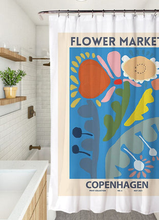 Rideau de Douche Fleurs (L180cm x H200cm)