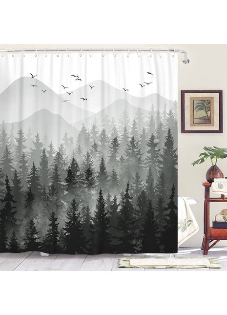 Rideau de Douche Foret (L180cm x H200cm)
